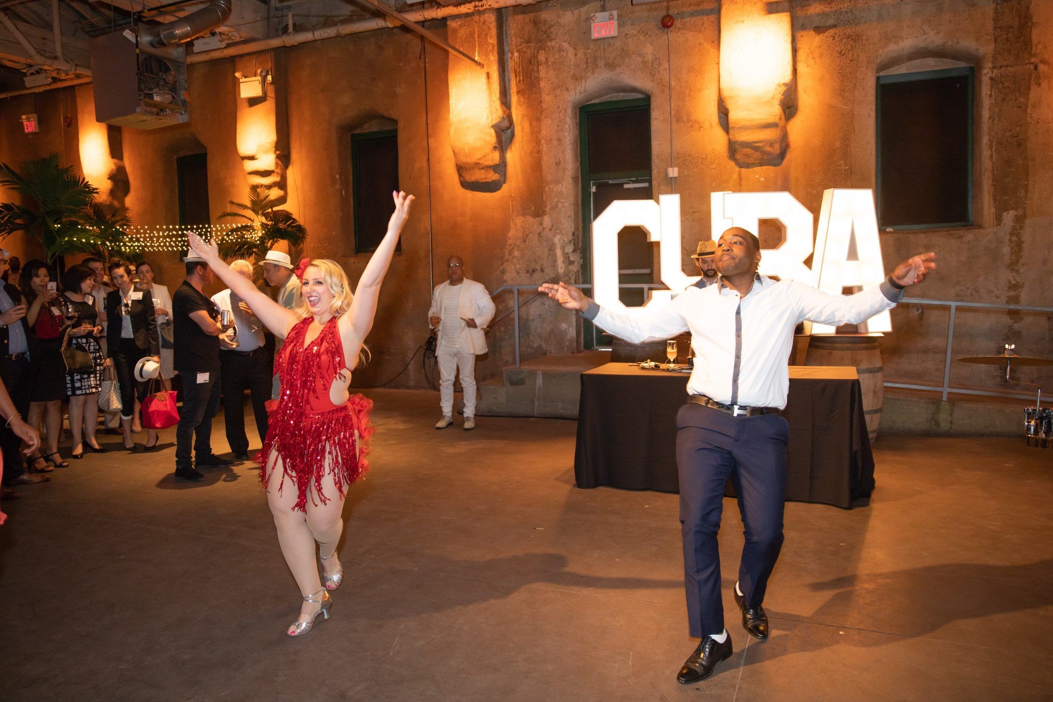 Salsa Dancers at Cuban Corporate Party