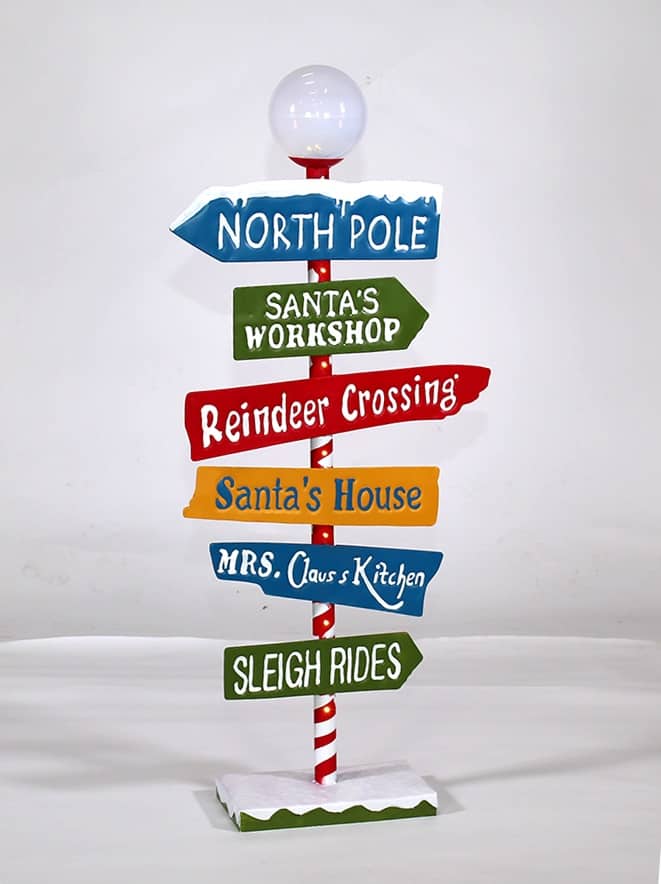 North Pole Directional Sign - Pop! Events Group