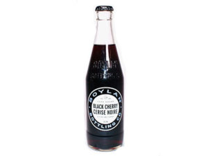 Bottle of black cherry soda