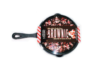 Candy Cane Brownie Skillet